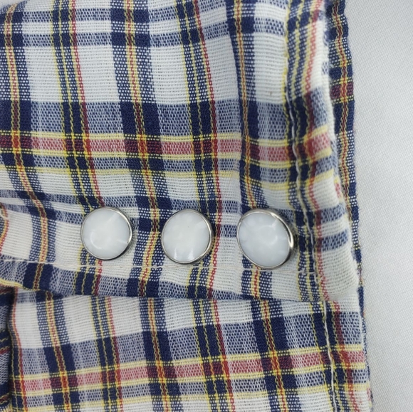 Vintage Mr. Leggs LLL Western Shirt Plaid PEARL SNAP Button Men's Size LARGE - Picture 15 of 15